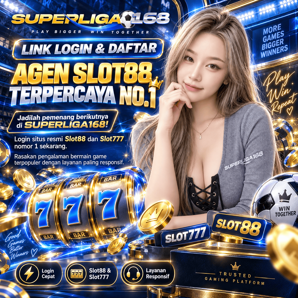 SUPERLIGA168 | Link Login & Daftar Agen Slot88 Terpercaya No.1